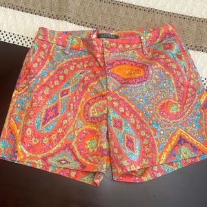 Lauren Ralph Lauren Shorts with Paisley Print- Size 2